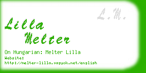 lilla melter business card